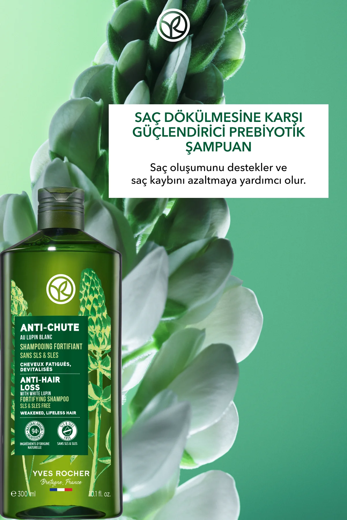 Güçlendirici Prebiyotik Şampuan-Saç Dökülmesine Karşı/Anti-Chute-