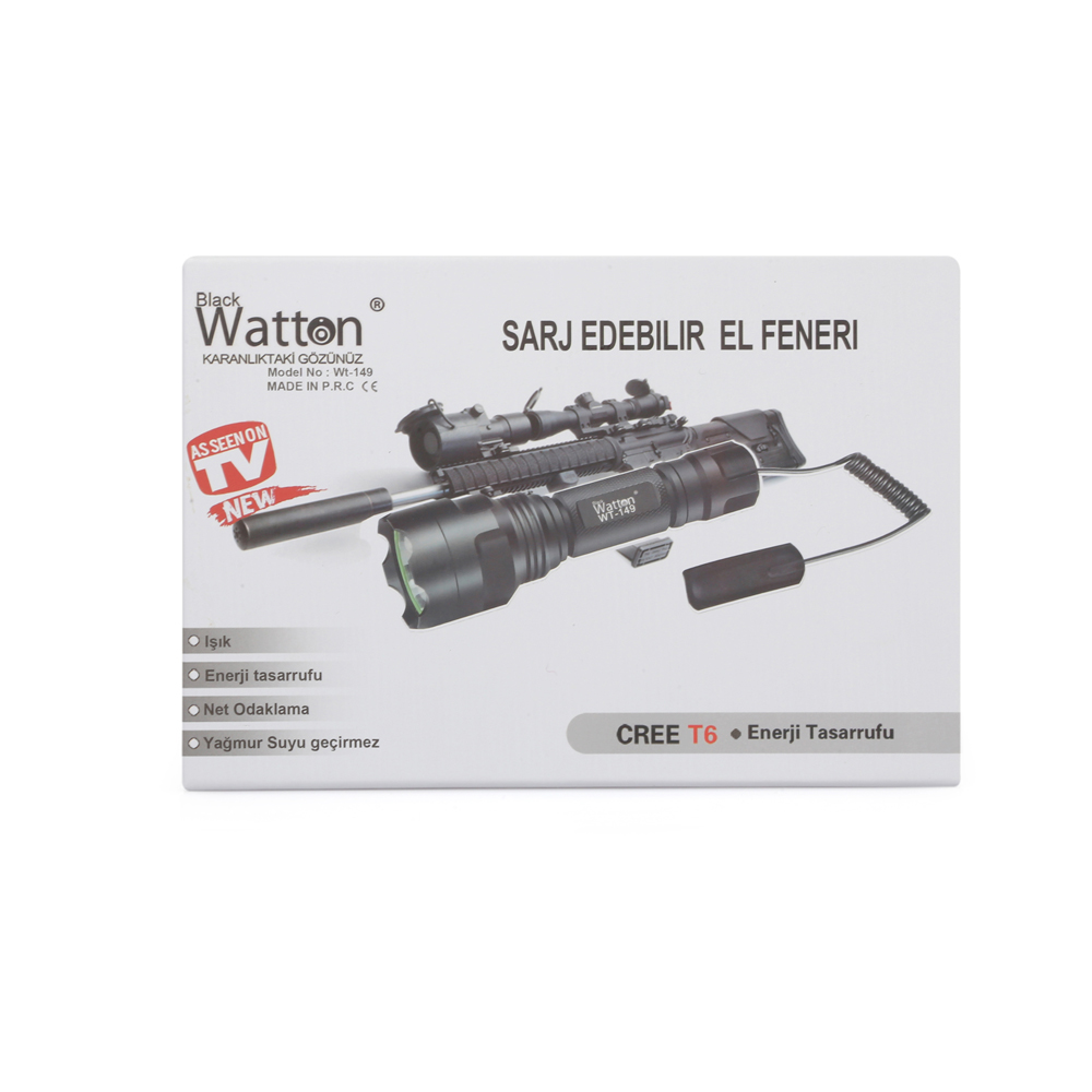 Güçlü Aparat Uyumlu Şarjlı Fener Wt-149 TdrTR