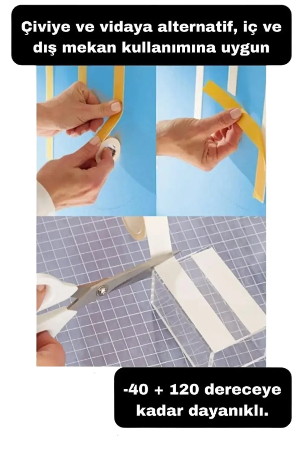 Güçlü Çift Taraflı Band 18*2m Köpük Band Çift Taraflı Köpük Band