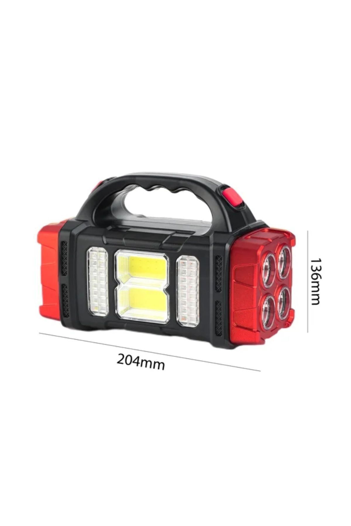 Güçlü güneş LED ışıkları el feneri paneli harici  kamp yürüyüş US