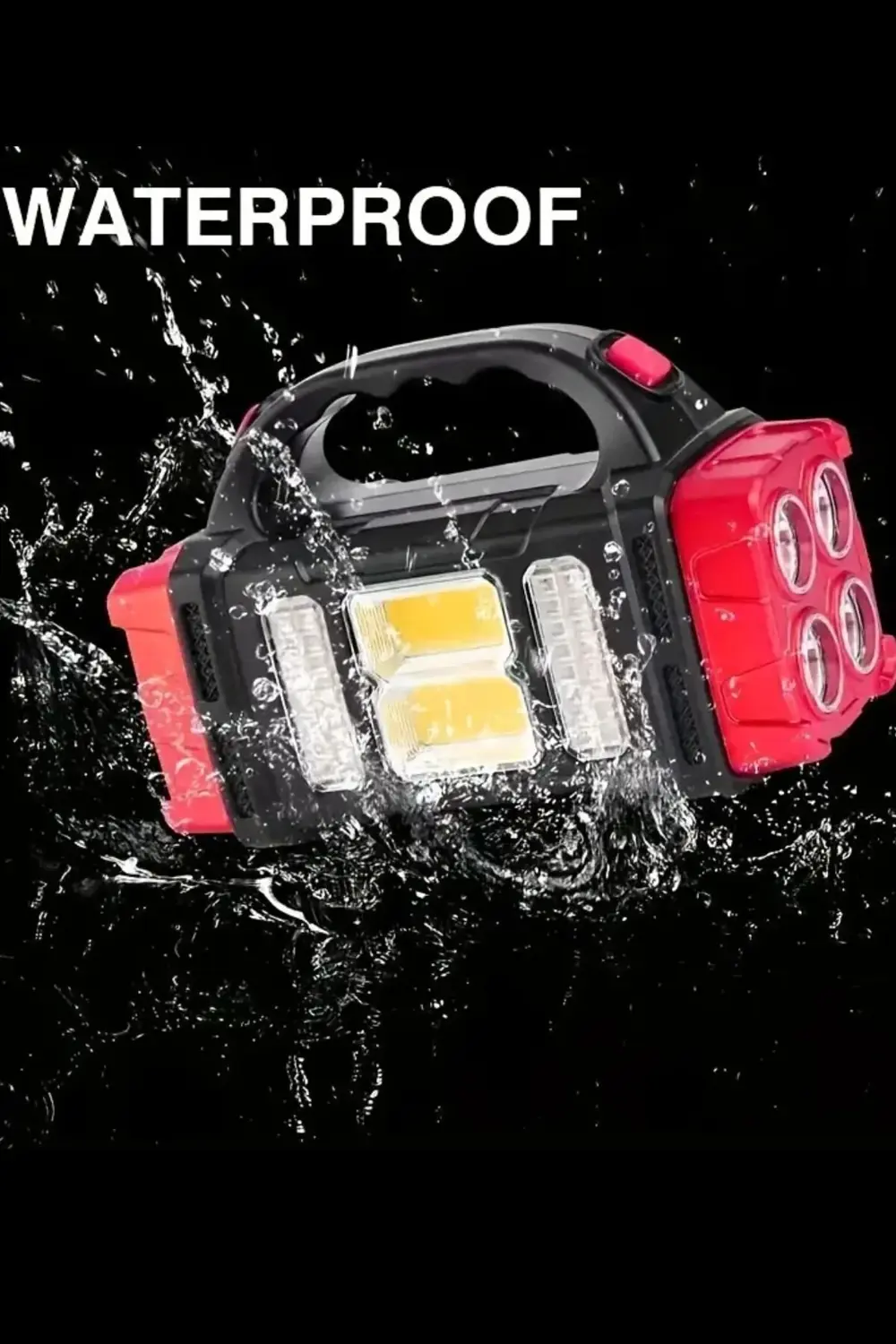 Güçlü güneş LED ışıkları el feneri paneli harici  kamp yürüyüş US