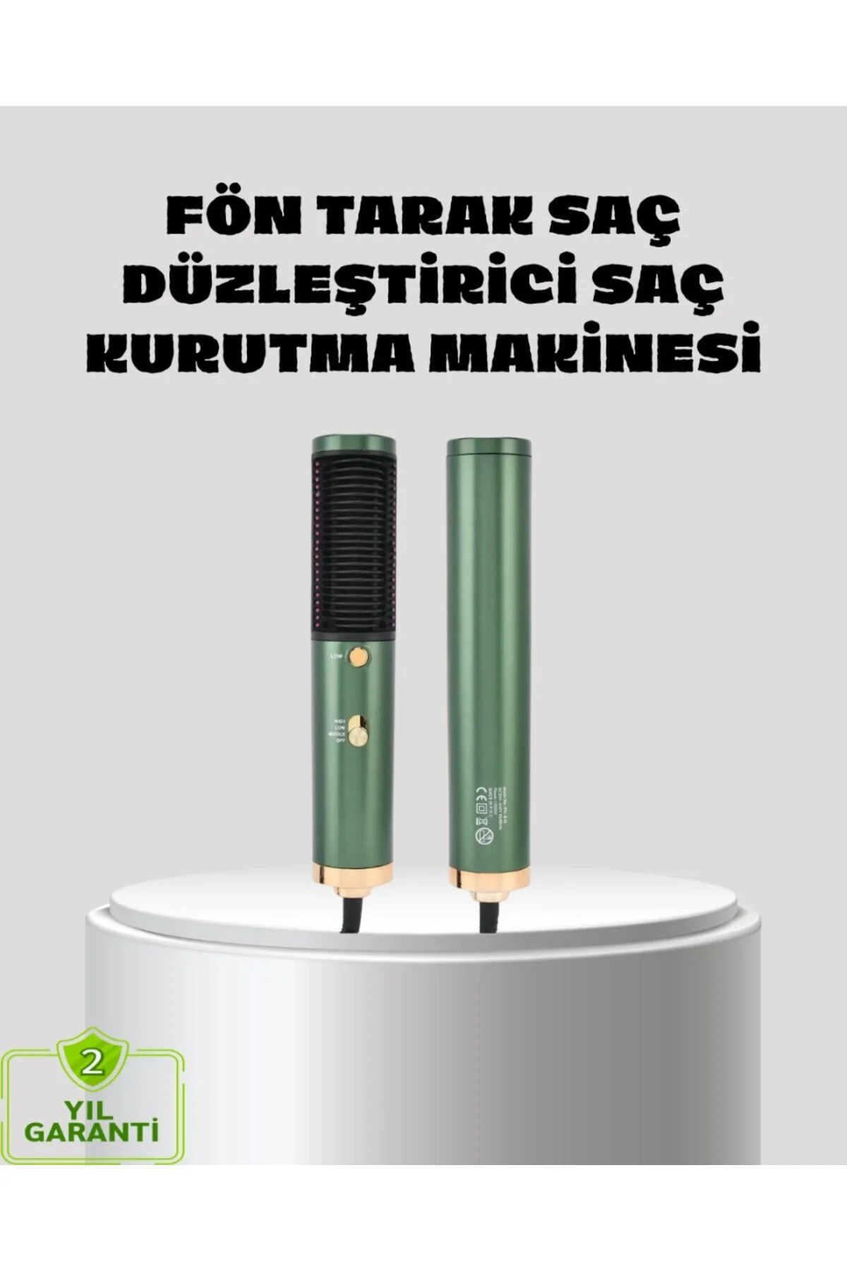 Güçlü İyonik Saç Kurutma Makinesi 3 Kademeli Isı Ve 360° Dönebile