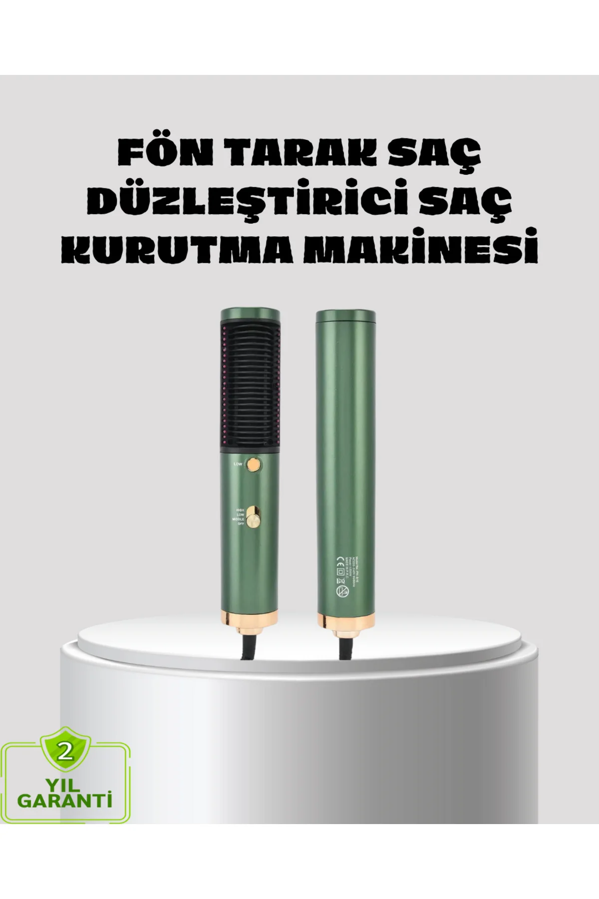 Güçlü İyonik Saç Kurutma Makinesi 3 Kademeli Isı ve 360° Dönebilen Kablo