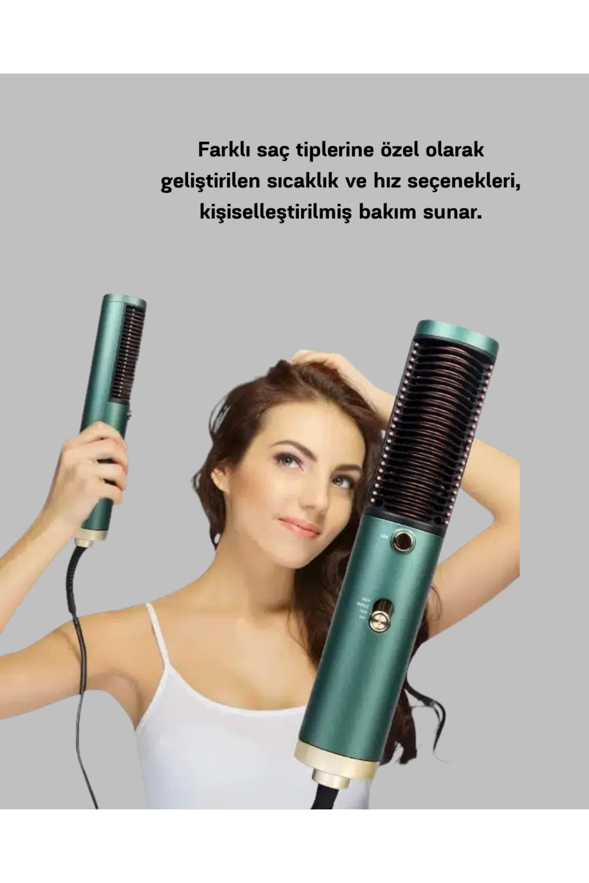 Güçlü İyonik Saç Kurutma Makinesi 3 Kademeli Isı ve 360° Dönebilen Kablo