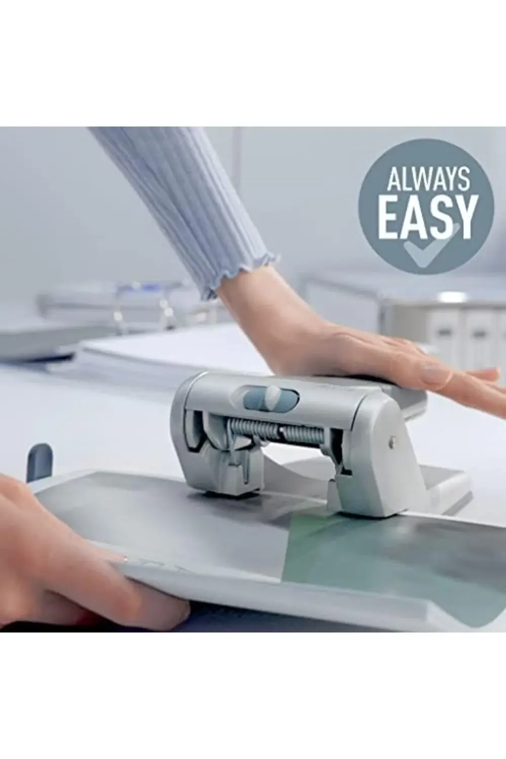 Güçlü Metal Delgeç, Siyah, 65 Sayfa Kapasiteli, Format Sınırlamas