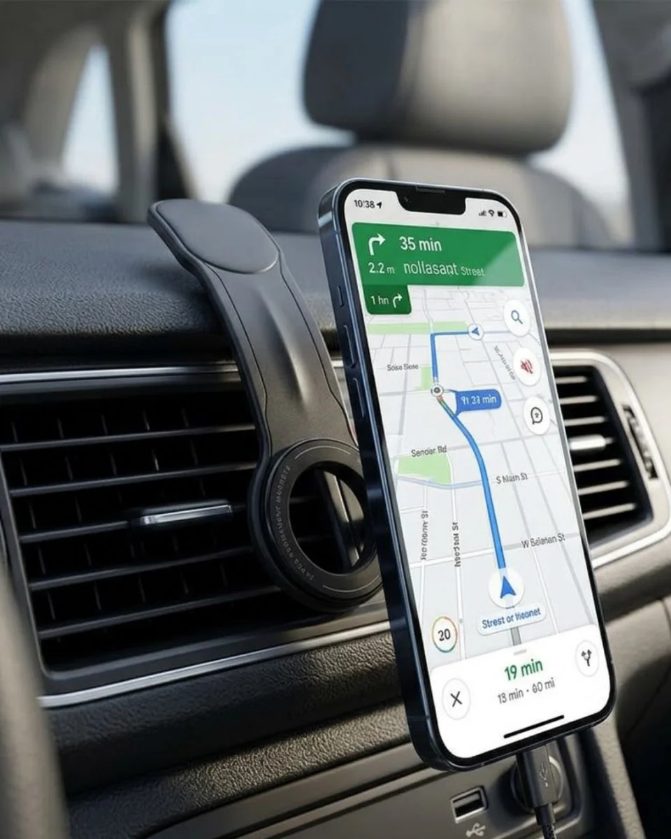 Güçlü Mıknatıslı 360° Döner Araç Telefon Tutucu - Dashboard Standı