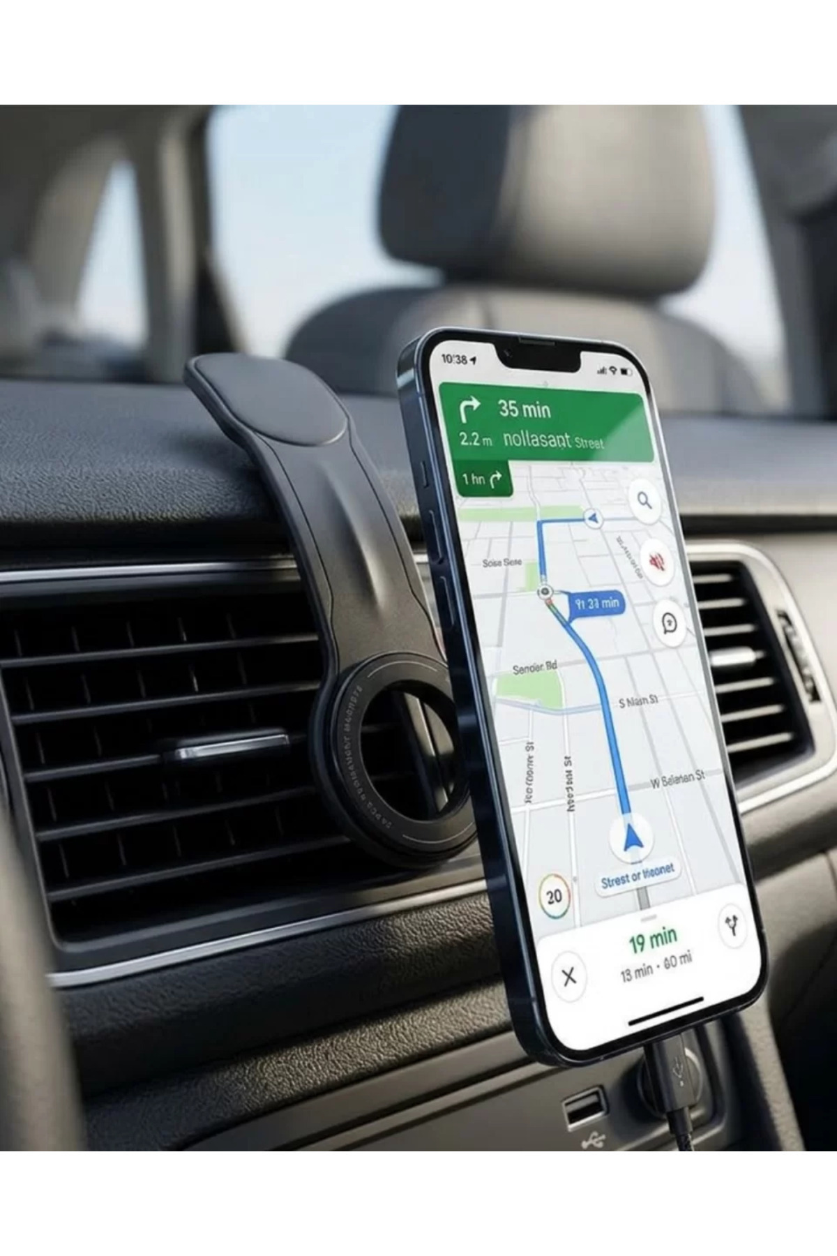 Güçlü Mıknatıslı Araç Telefon Tutucu 360° Döner Dashboard Standı