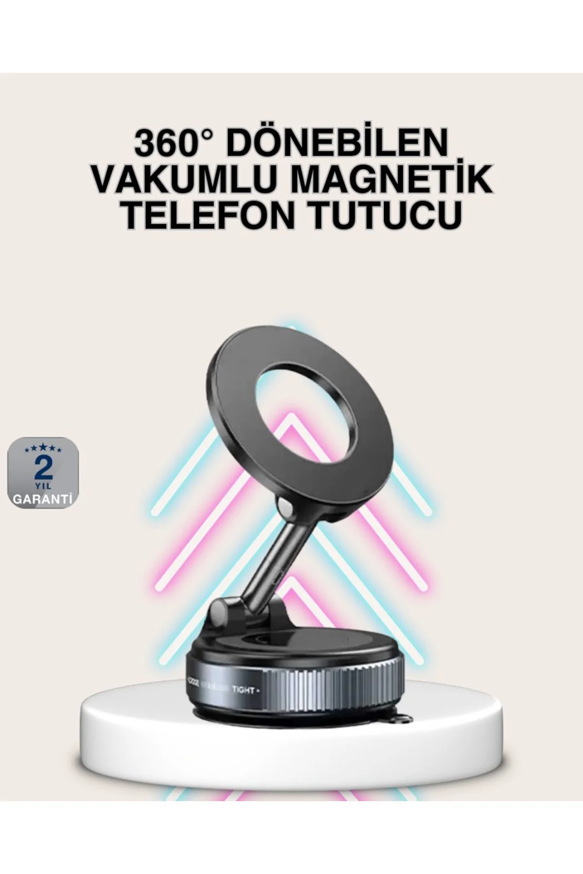 Güçlü Mıknatıslı Araç Telefon Tutucu 360 Derece Döner Stand