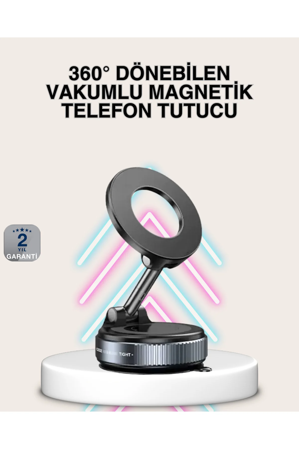 Güçlü Mıknatıslı Vakumlu Araç Telefon Tutucu Alüminyum Gövde Güçlü Mıknatıslı Vakumlu Araç Telefon Tutucu Alüminyum Gövde