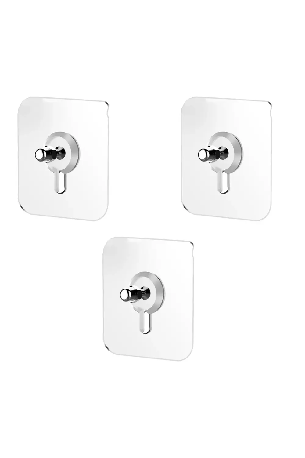 Güçlü Plastik Yapışkanlı 10mm Hanger Vidalı Eşya Ürün Raf Tutucu