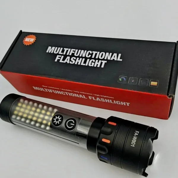 Güçlü Taktik Led El Feneri Paweınuo Sdt53 – 3800lm, 35w, Yan Cob Aydınlatma Ve Type-c Şarj Özelliğine Sahip Bx40 Fiyatı, Yorumları ve Özellikleri