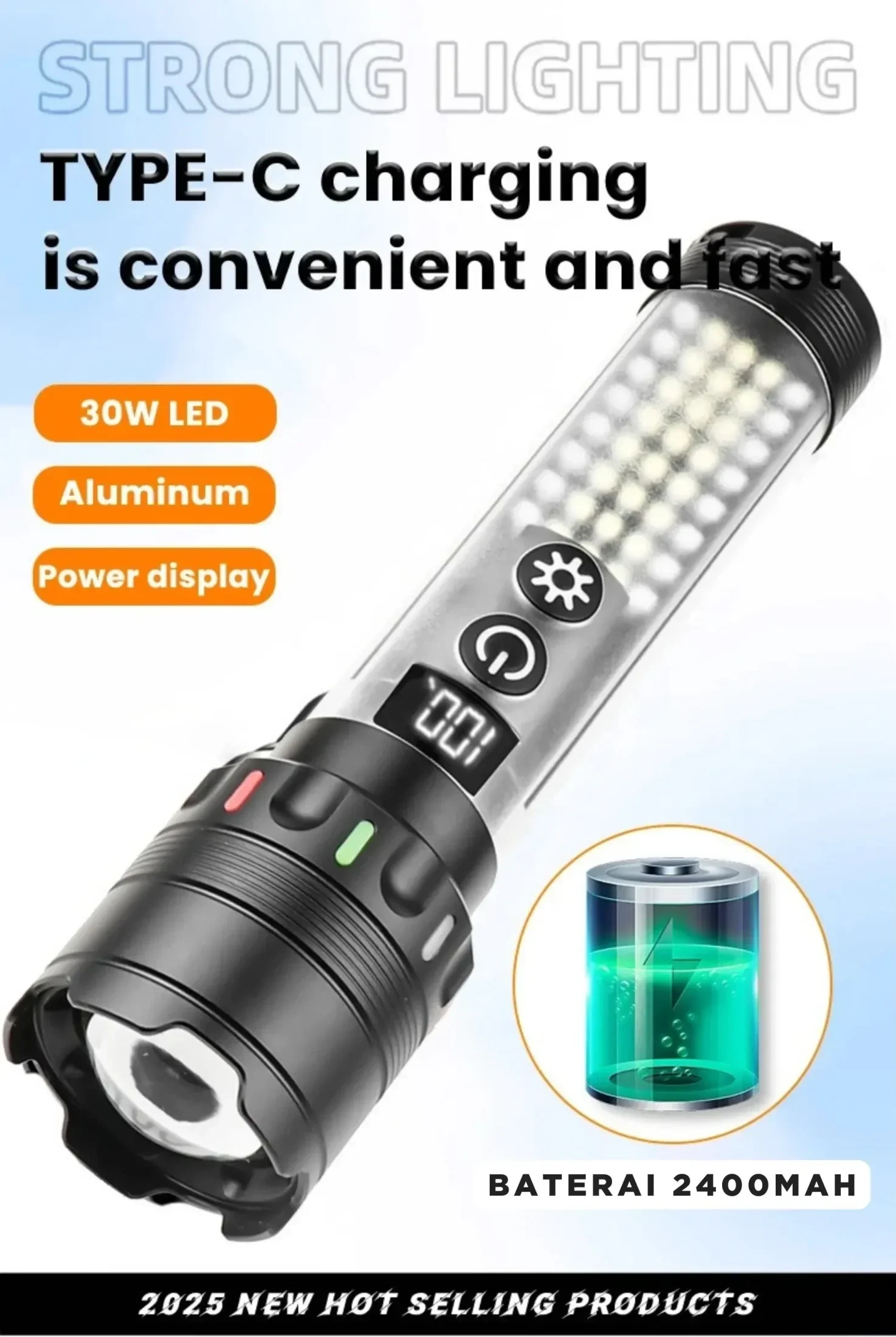 Güçlü Taktik Led El Feneri Paweınuo Sdt53 – 3800lm, 35w, Yan Cob Aydınlatma Ve Type-c Şarj Özelliğine Sahip Bx40 Fiyatı, Yorumları ve Özellikleri