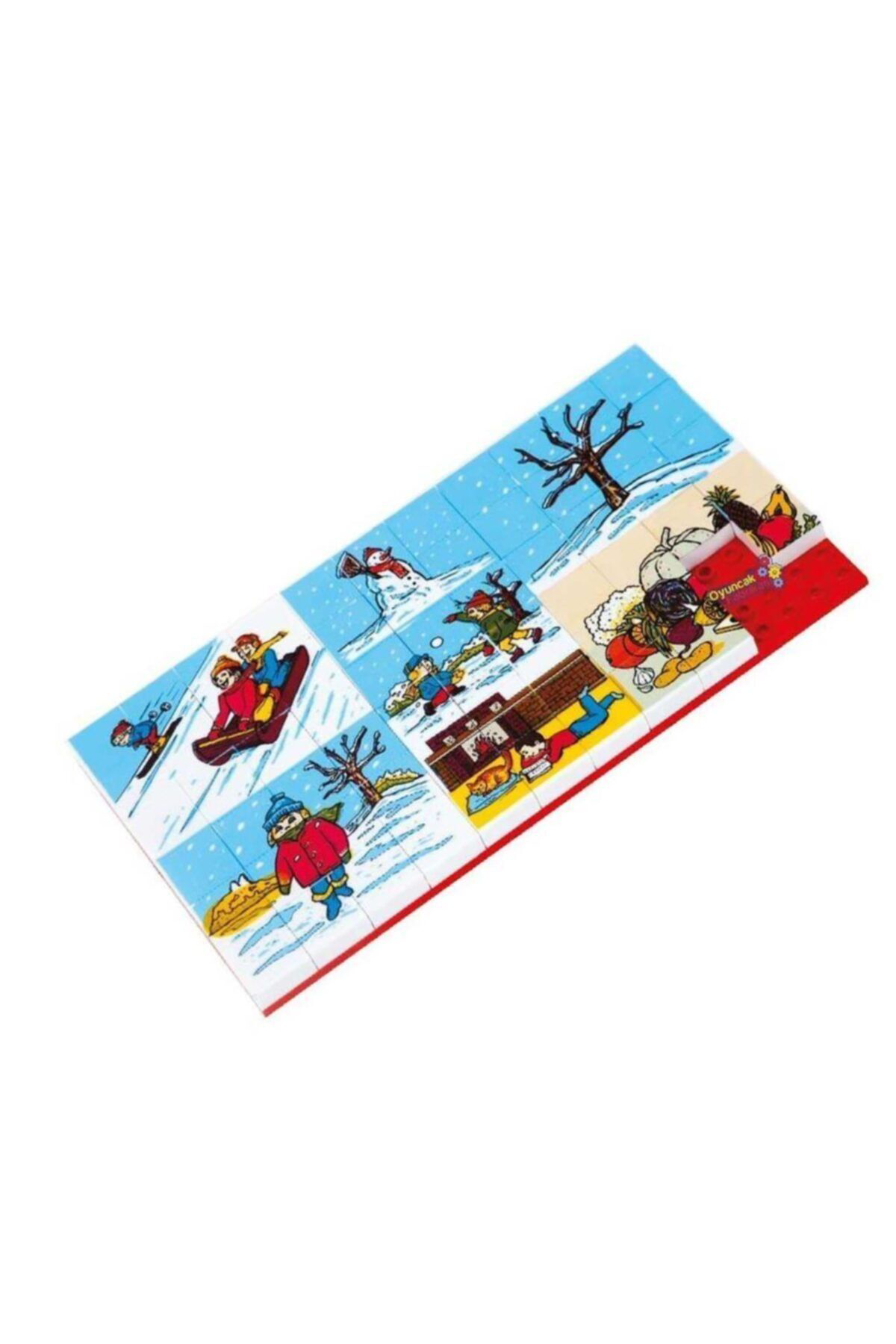 Güçlü Toys Lego Tipi Resimli Puzzle 67 Parça Kış