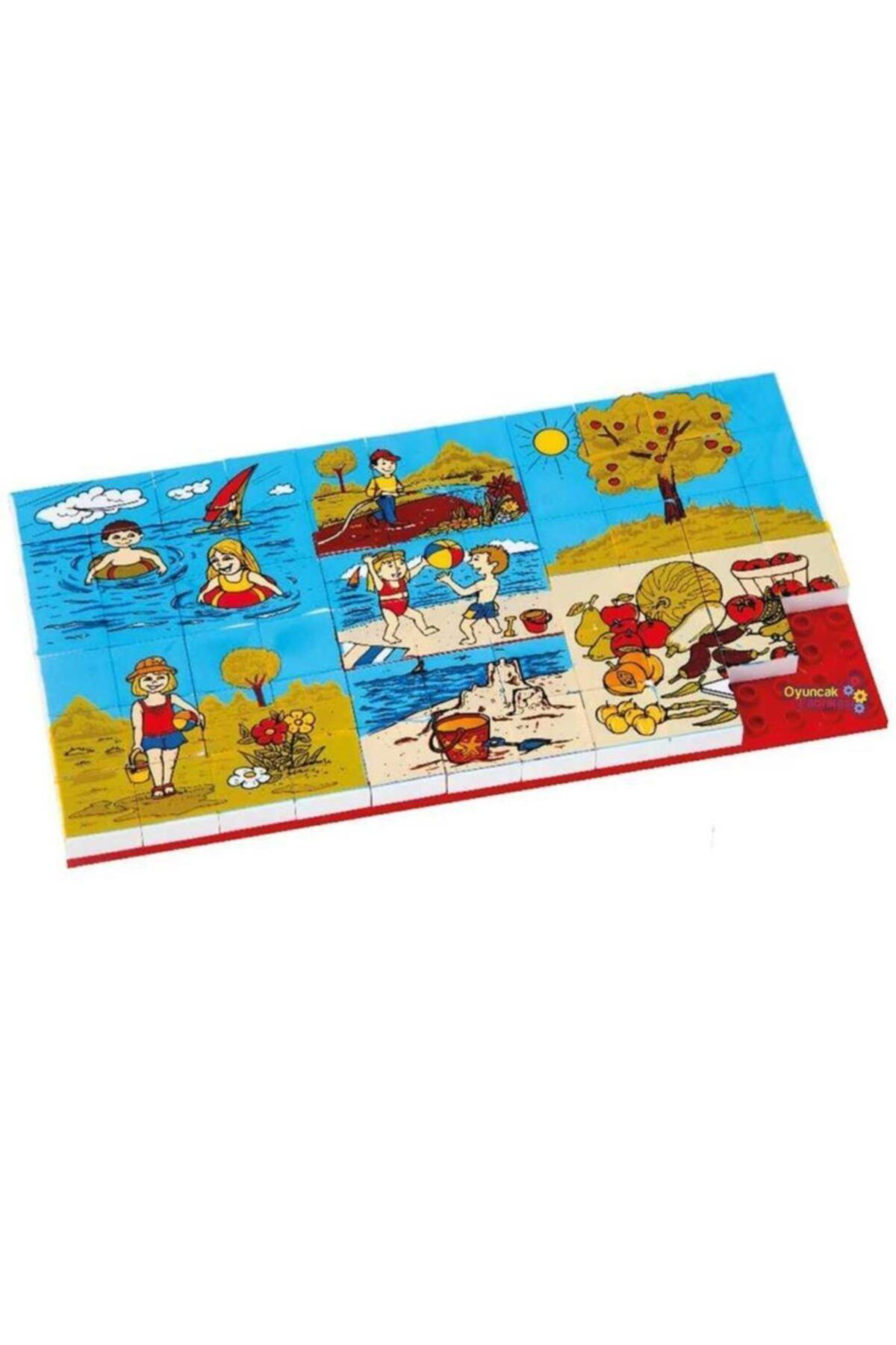 Güçlü Toys Lego Tipi Resimli Puzzle 67 Parça Yaz