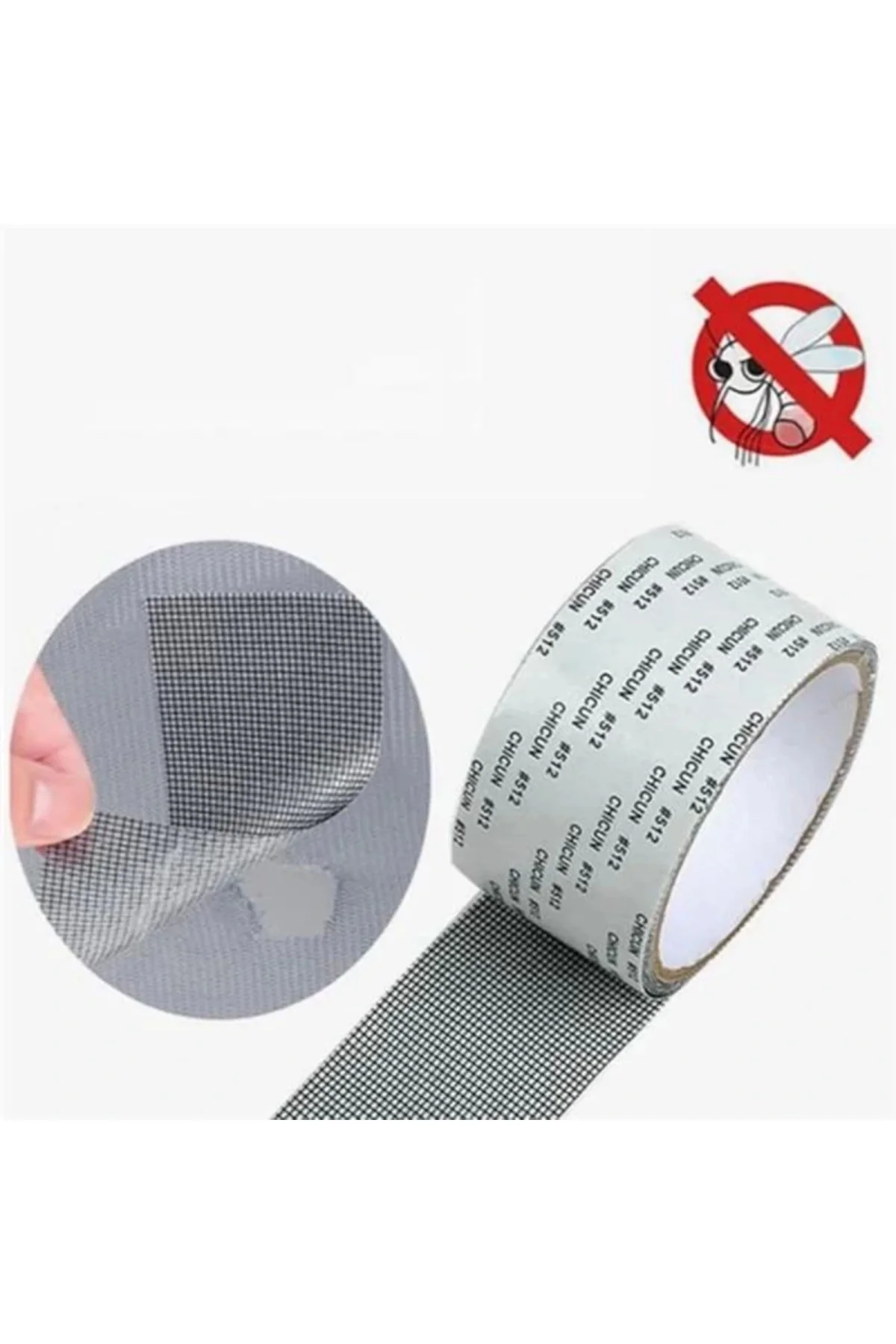 Güçlü Yapışkanlı Pencere Tamir Bandı, Böcek Önleyici Yama Bandı 2 mt x 5 cm