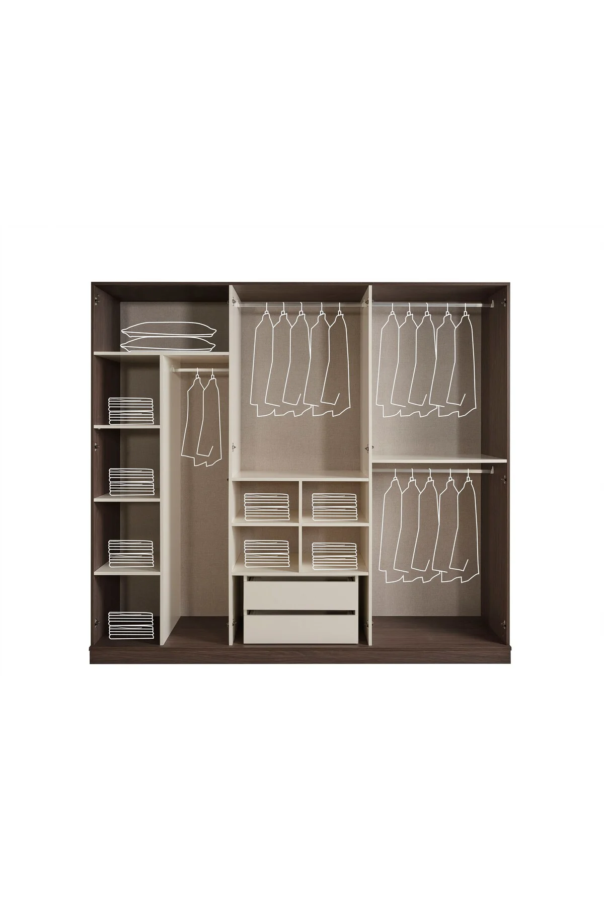 GUELL MDF 6 KAPILI DOLAP Fiyatı, Yorumları ve Özellikleri