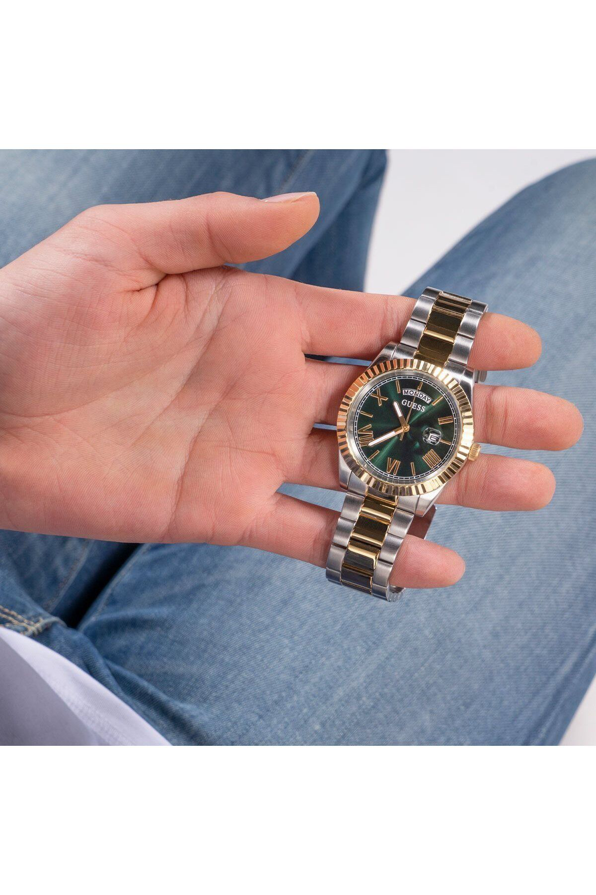 Guess Gugw0265g8 Çelik Kasa Çelik Kordonlu Erkek Kol Saati Guess Gugw0265g8 Çelik Kasa Çelik Kordonlu Erkek Kol Saati