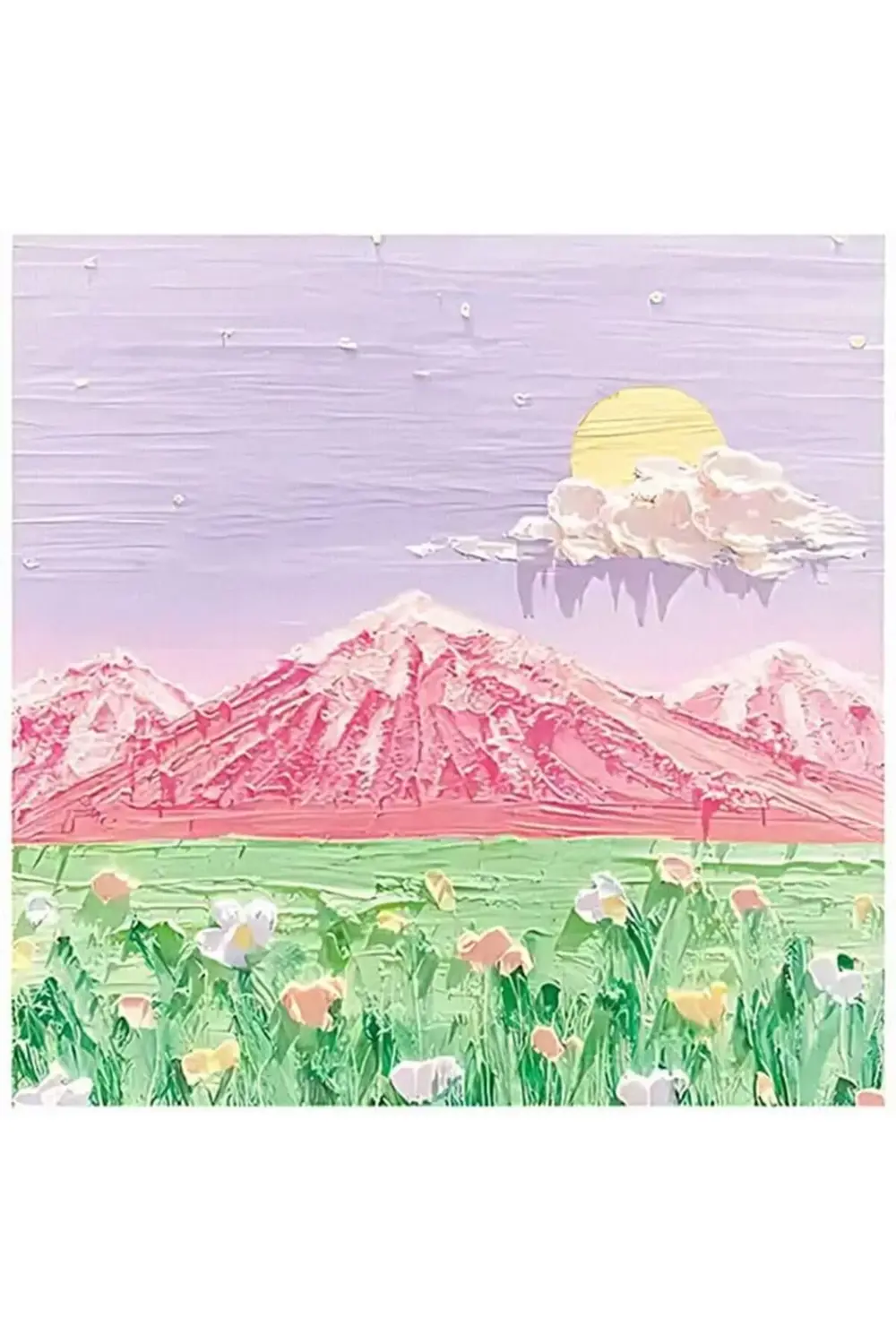 GUGUK Mor-Yeşil Manzaralı Temalı Renkli Not Seti 395519