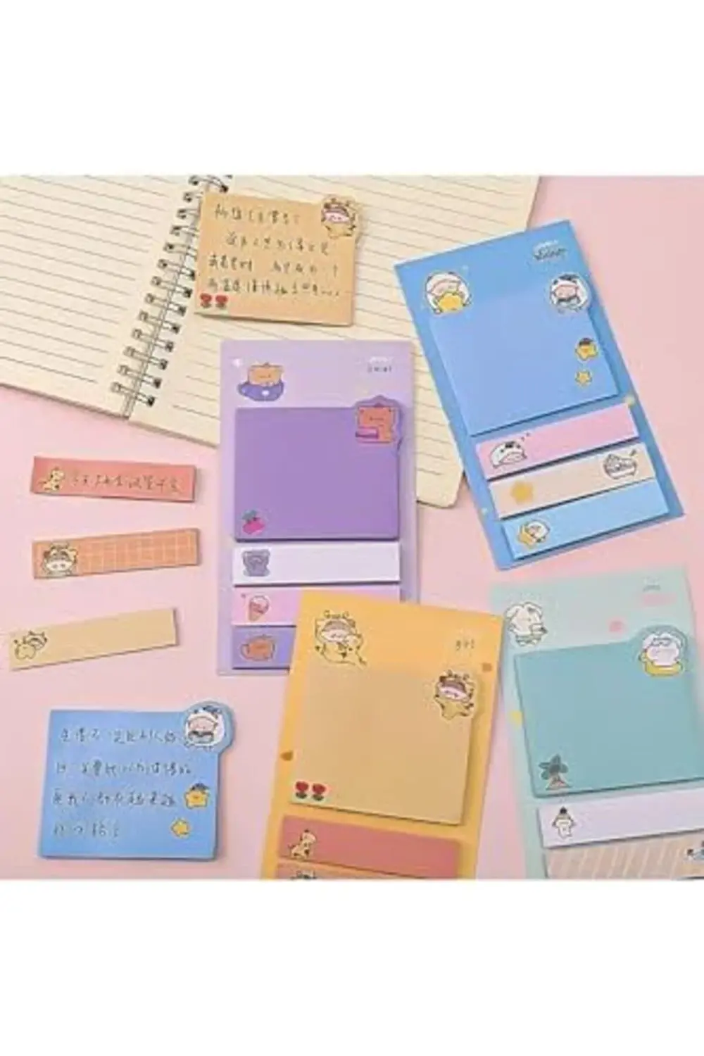 GUGUK Sarı Temalı 4 Renkli Not Seti • • Sticky 1178227