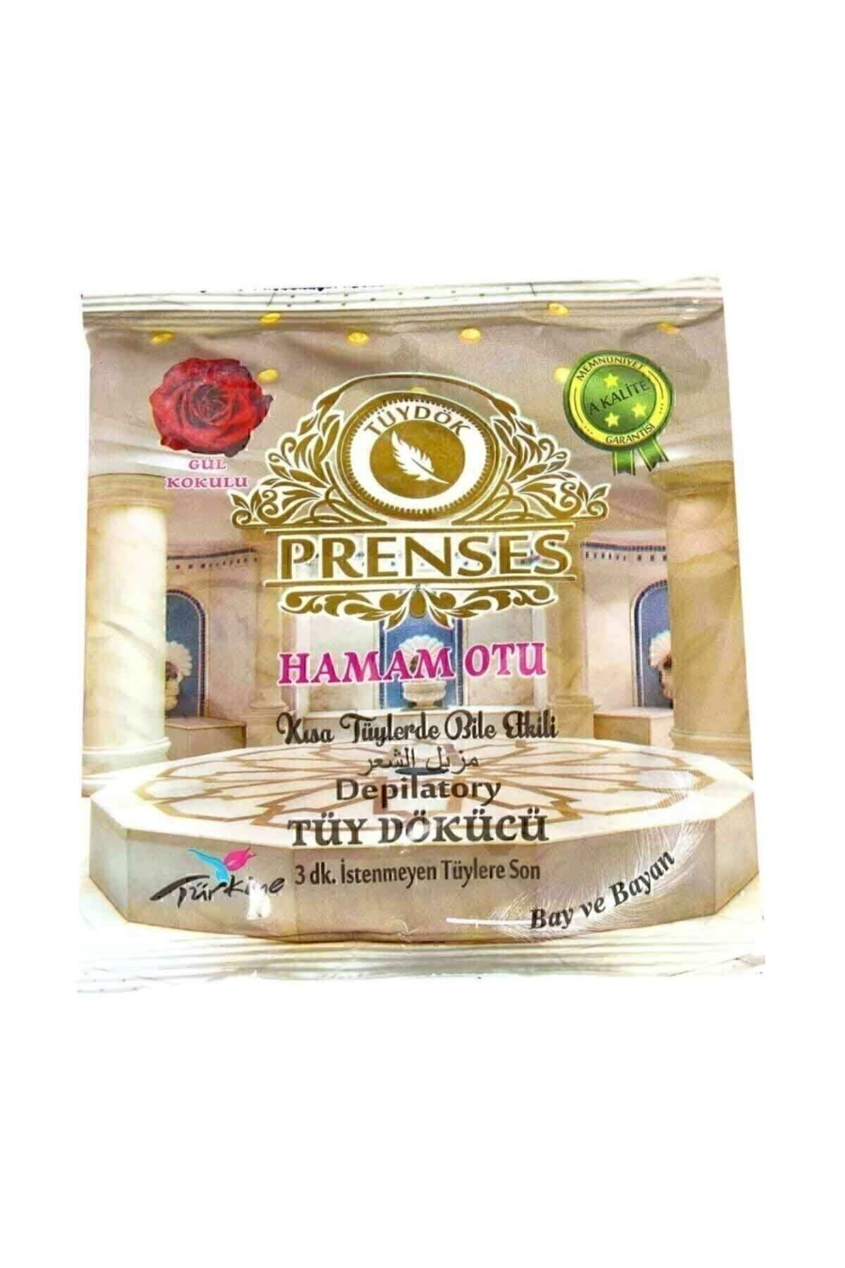 Prenses Gül Kokulu Tüy Dökücü Toz - Hamam Otu 150 Gr X 10 Adet