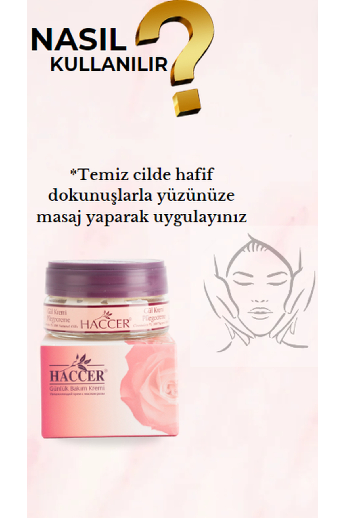 Haccer Gül Kremi Günlük Bakım 45Ml