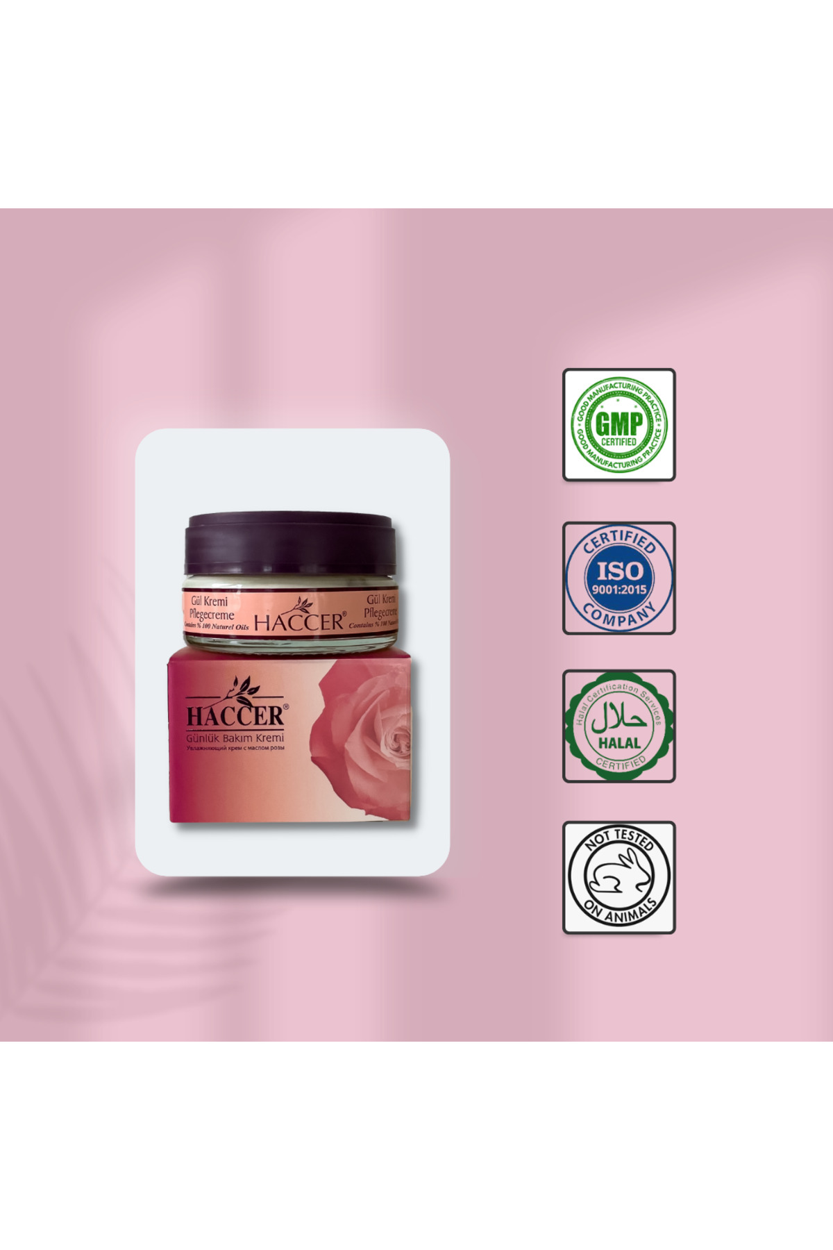 Haccer Gül Kremi Günlük Bakım 45Ml