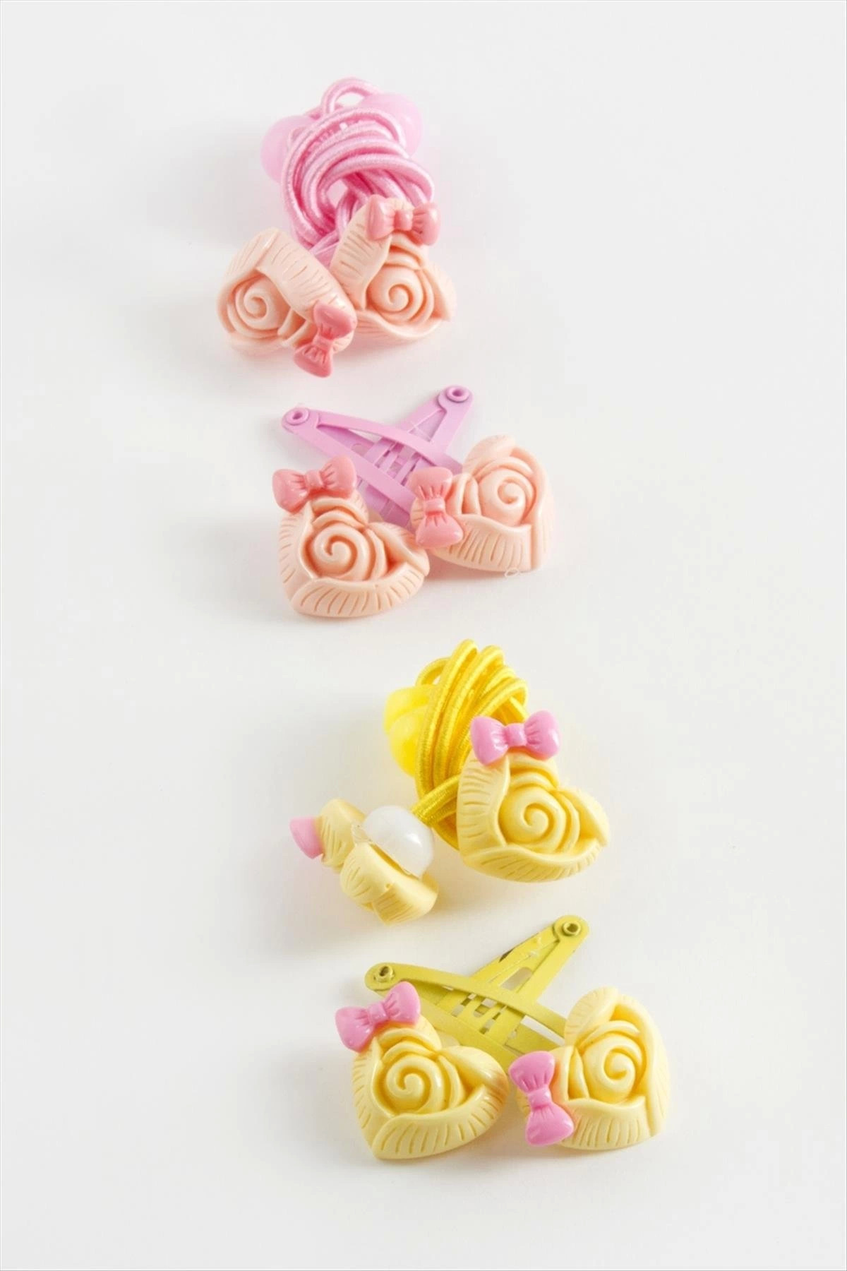 Gül Pens Lastikli Toka 4 Adet