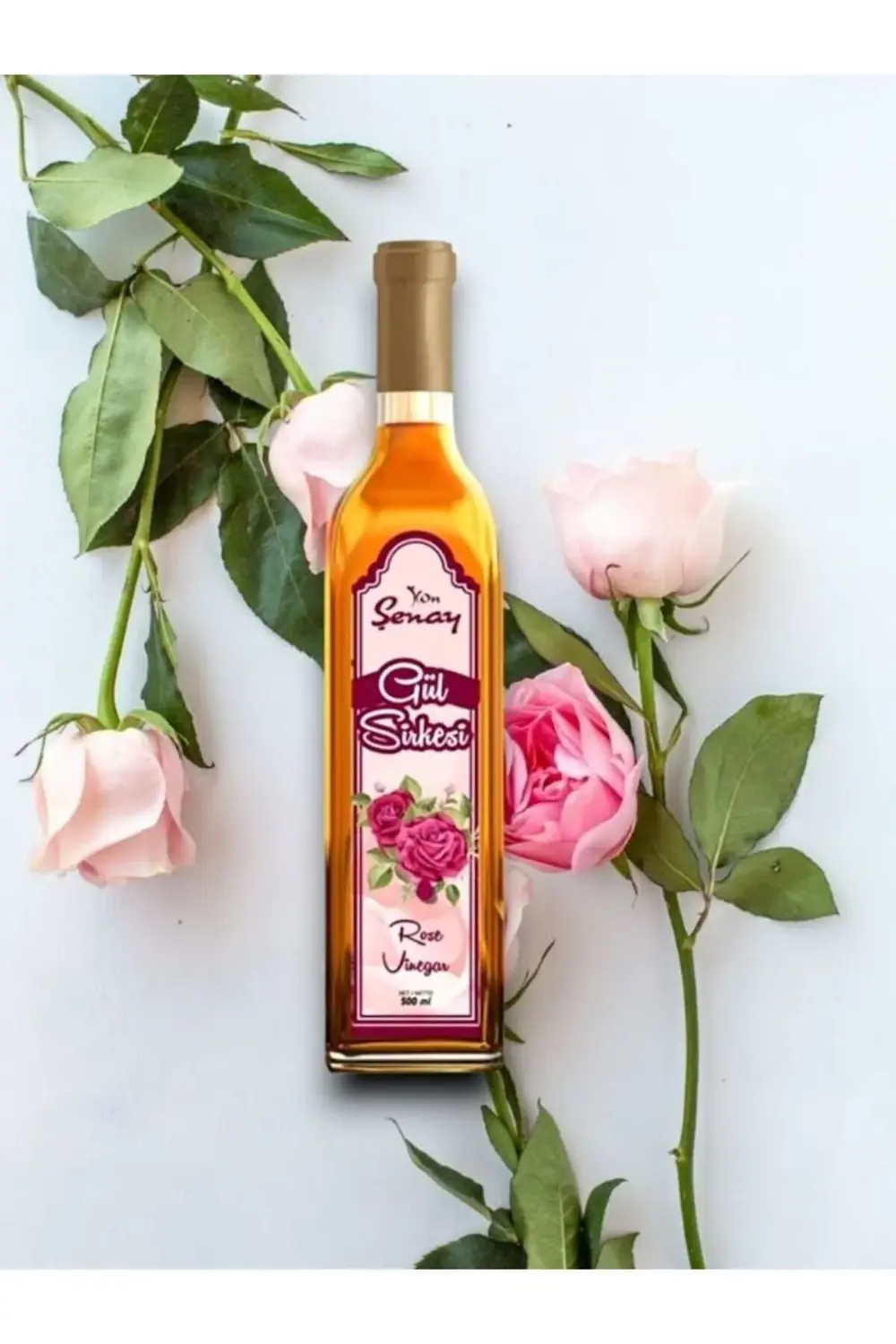 Gül Sirkesi 500 ML YönŞenay Rose Vinegar 500 ML