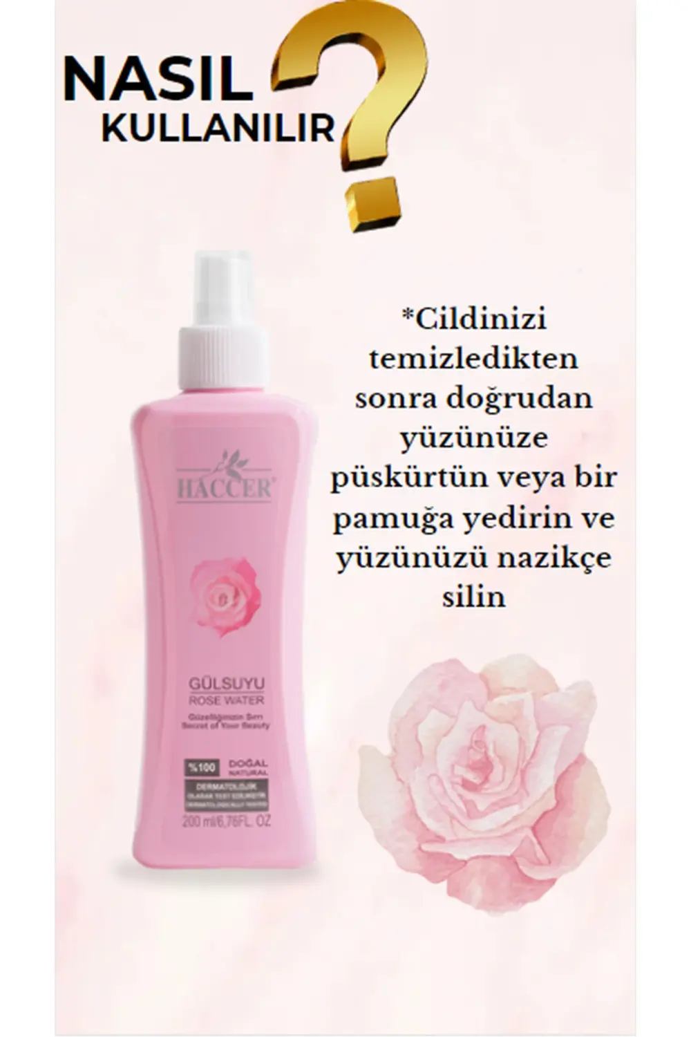 Gül Suyu Doğal Tonik