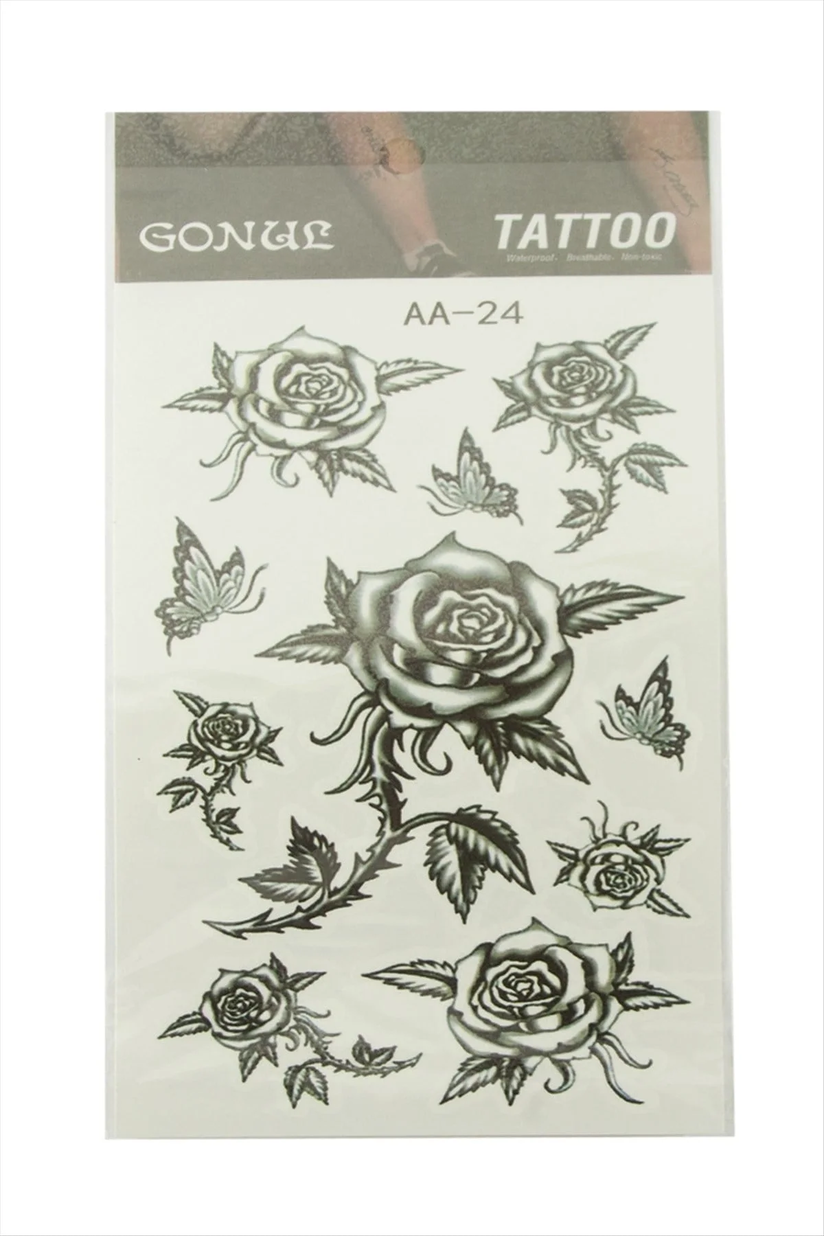 Gül Tattoo Dövme Sticker Gül Tattoo Dövme Sticker