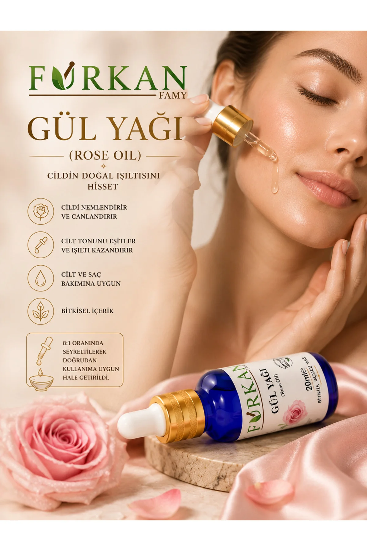 Gül Yağı (Uçucu) 20ml