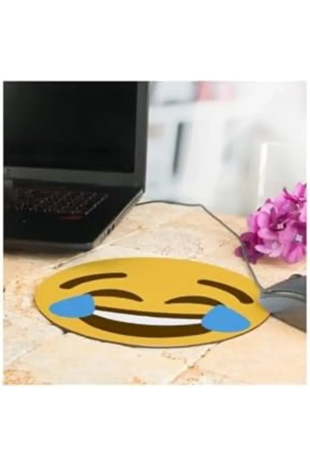 Gülen Surat Emoji Tasarımlı Mousepad - Mouse Pad - Fare Altlığı 1
