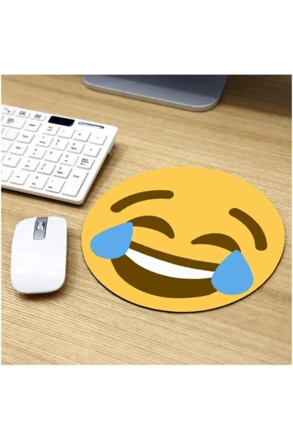 Gülen Surat Emoji Tasarımlı Mousepad - Mouse Pad - Fare Altlığı 1