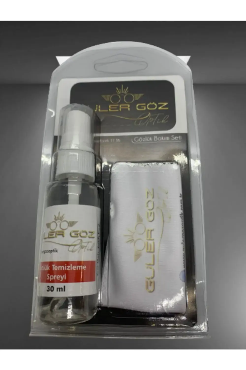 GÜLER GÖZ Gözlük Temizleme Seti(Temizleme Spreyi, A Kalite Microf