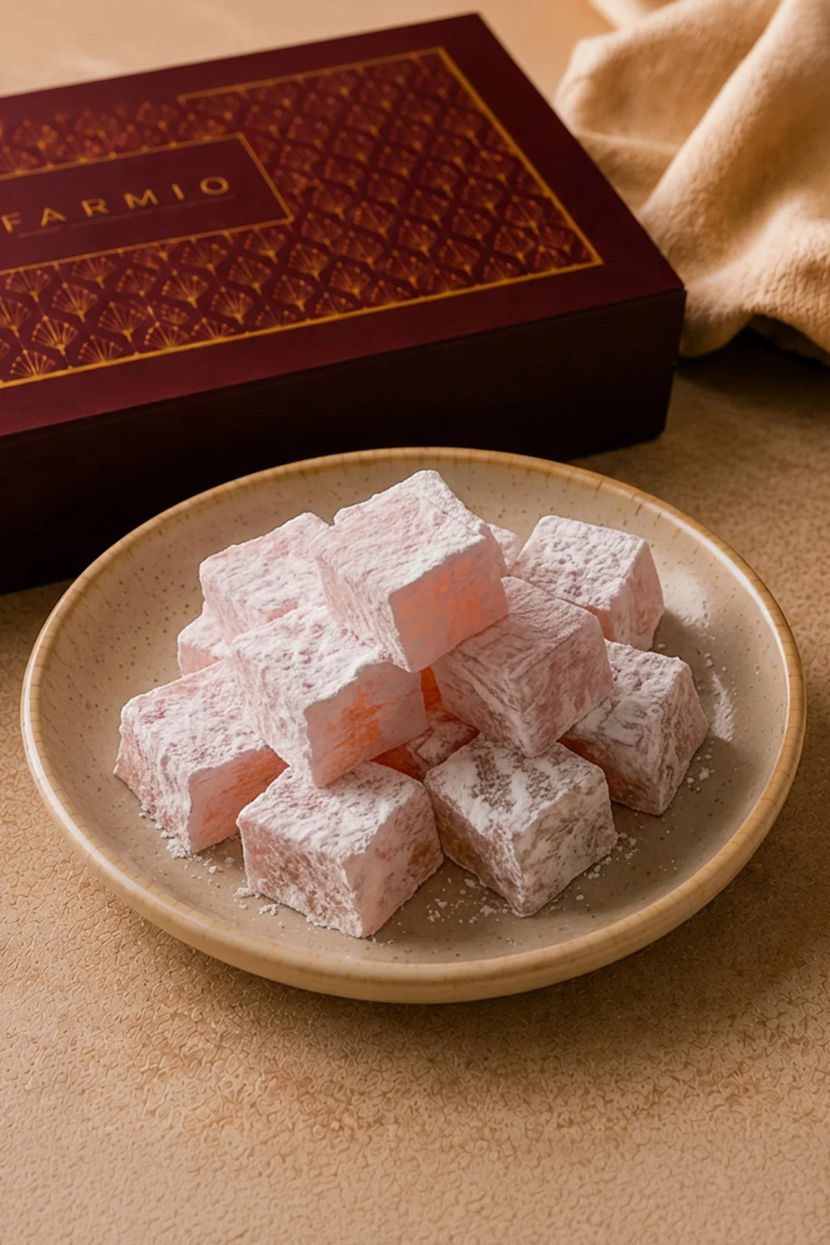Güllü Lokum - 500gr - Glikoz İçermez