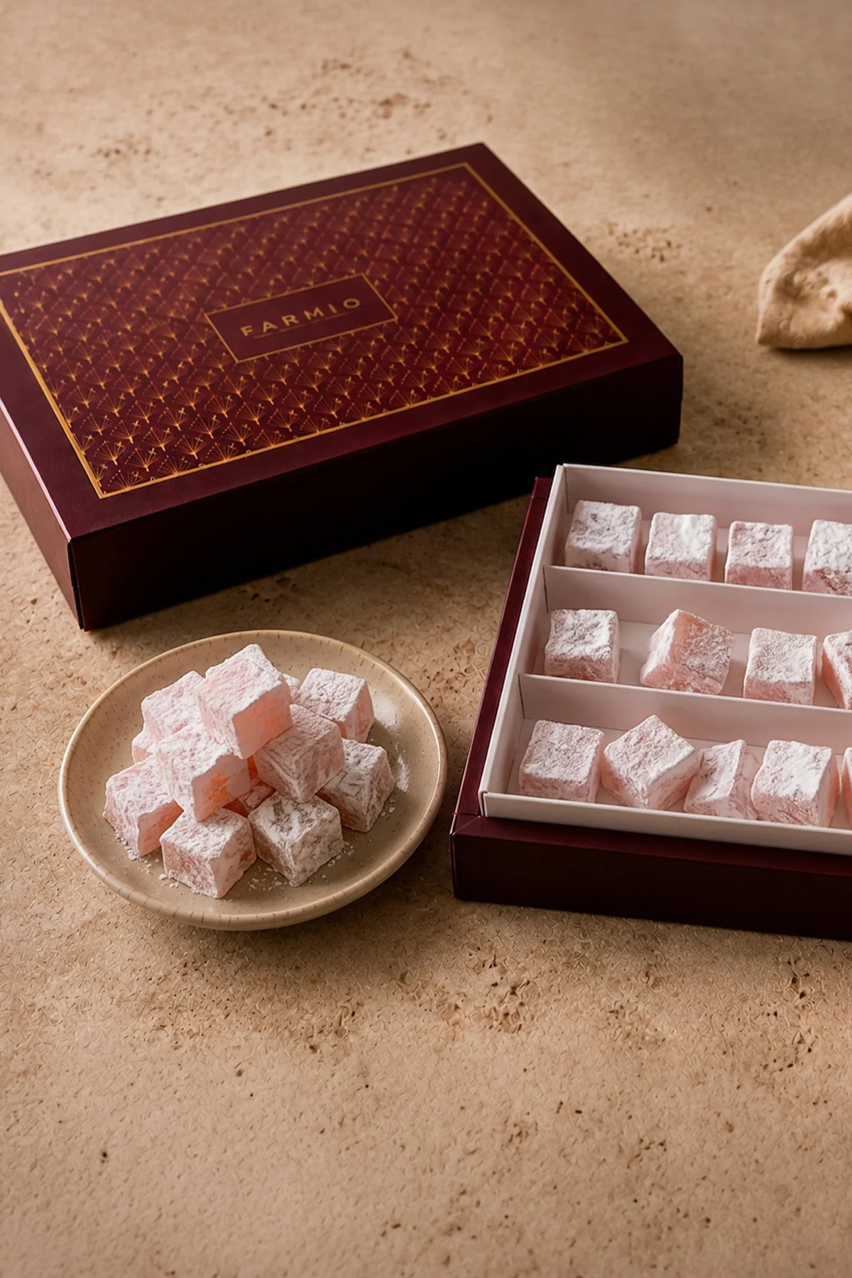 Güllü Lokum - 500gr - Glikoz İçermez
