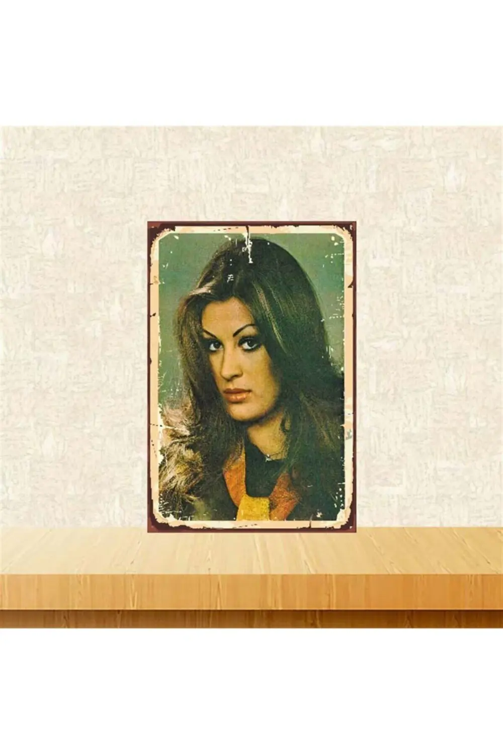 Gülşen Bibikoğlu Temalı Retro Ahşap Tablo Tkfx3798 20 30 cm