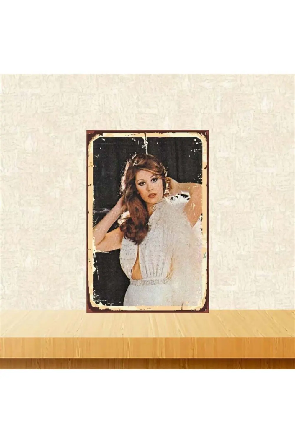 Gülşen Bubikoğlu 20-30 cm Retro Ahşap Poster Tkfx3825
