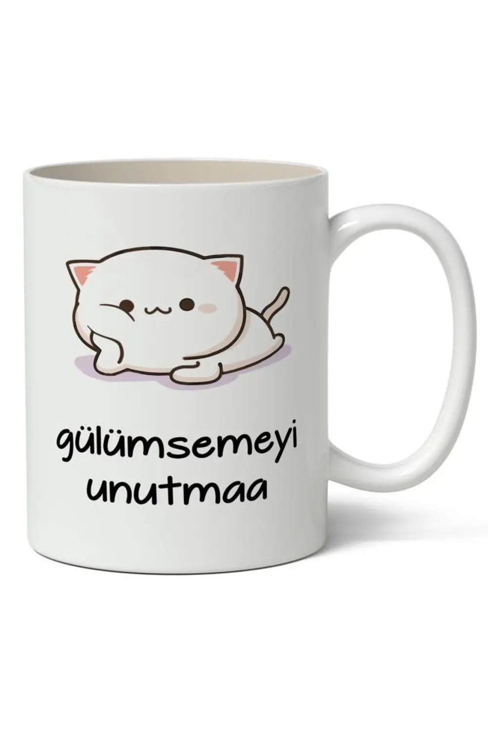 Gülümsemeyi Unutmaa Baskılı Kupa Bardak Baskılı Kahve Kupa Bardak