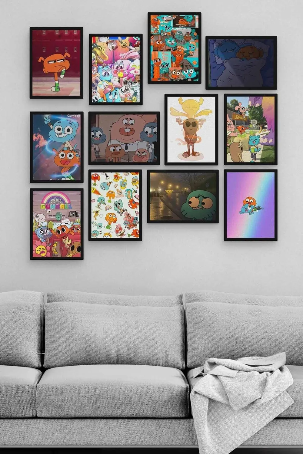 Gumball 12 Parça Ahşap Mdf Tablo Tgtb1277