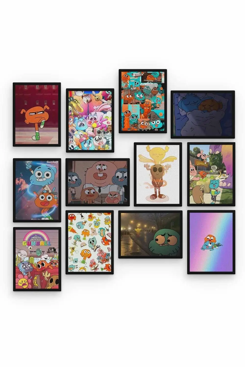 Gumball 12 Parça Ahşap Mdf Tablo Tgtb1277