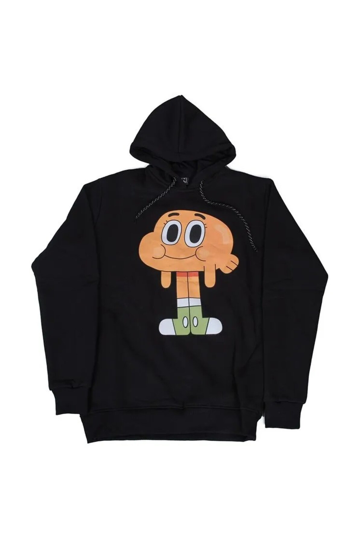 Gumball Darwin Watterson Kapüşonlu Sweatshirt Hoodie Siyah
