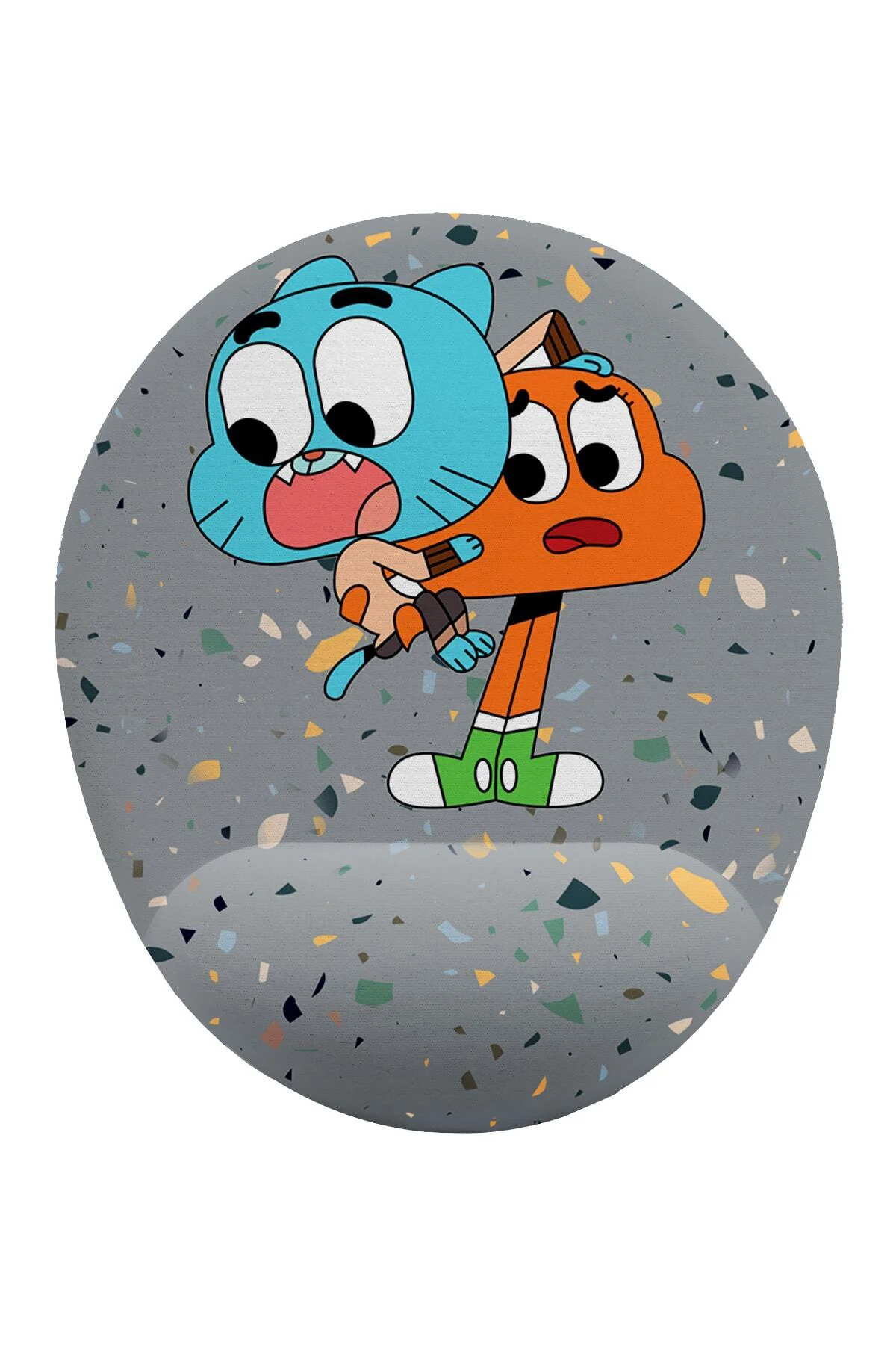 Gumball Ve Darwin Bilek Destekli Mouse Pad Ergonomik Kaymaz Taban