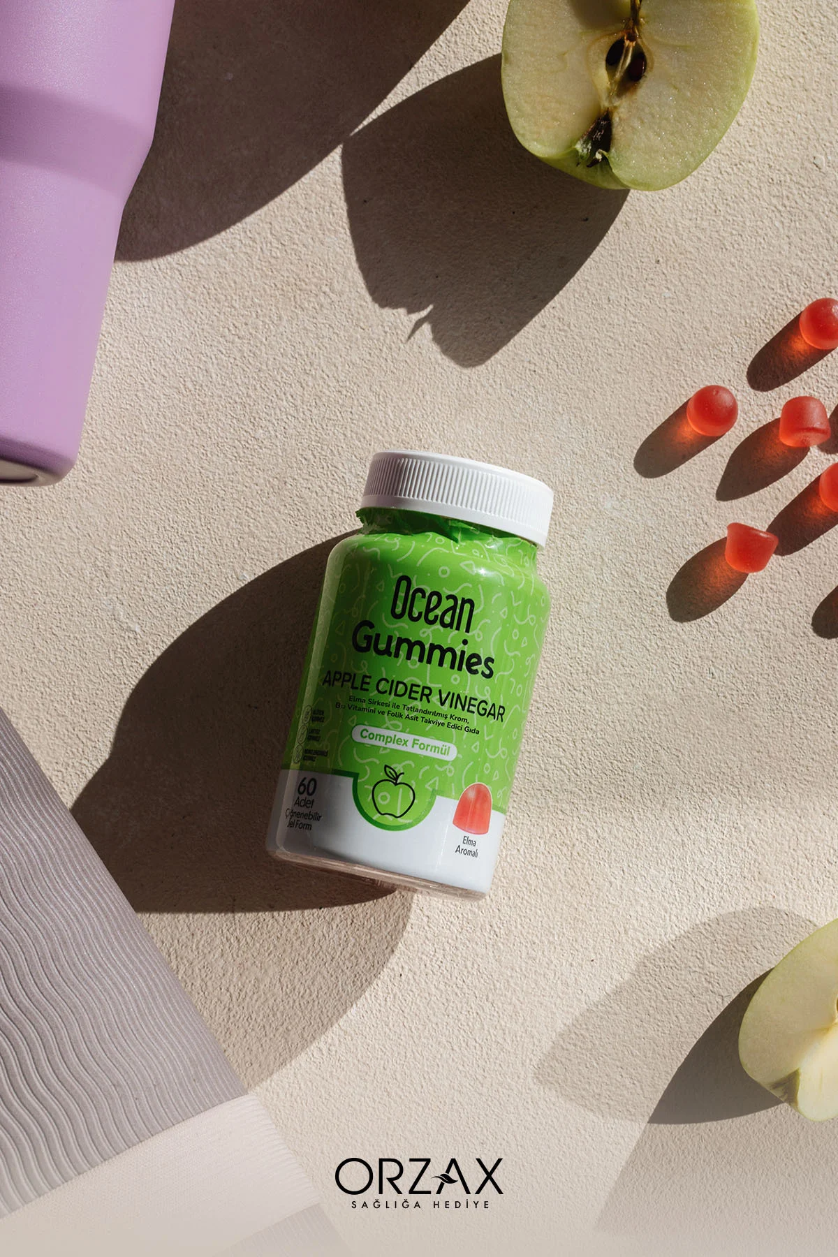 Gummies Apple Cider Vinegar 60 Çiğnenebilir Jel Form