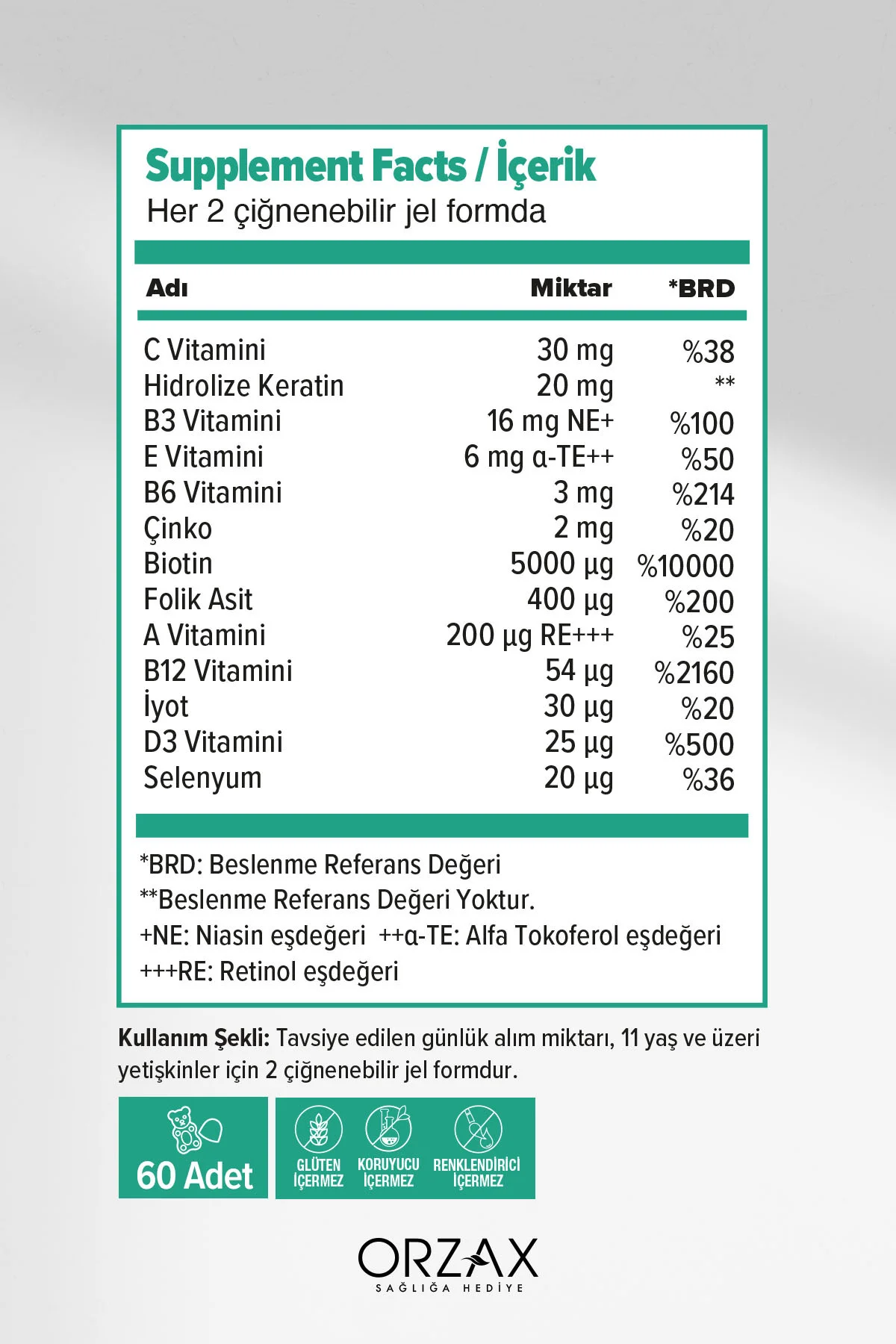 Gummies Hsn 60 Adet