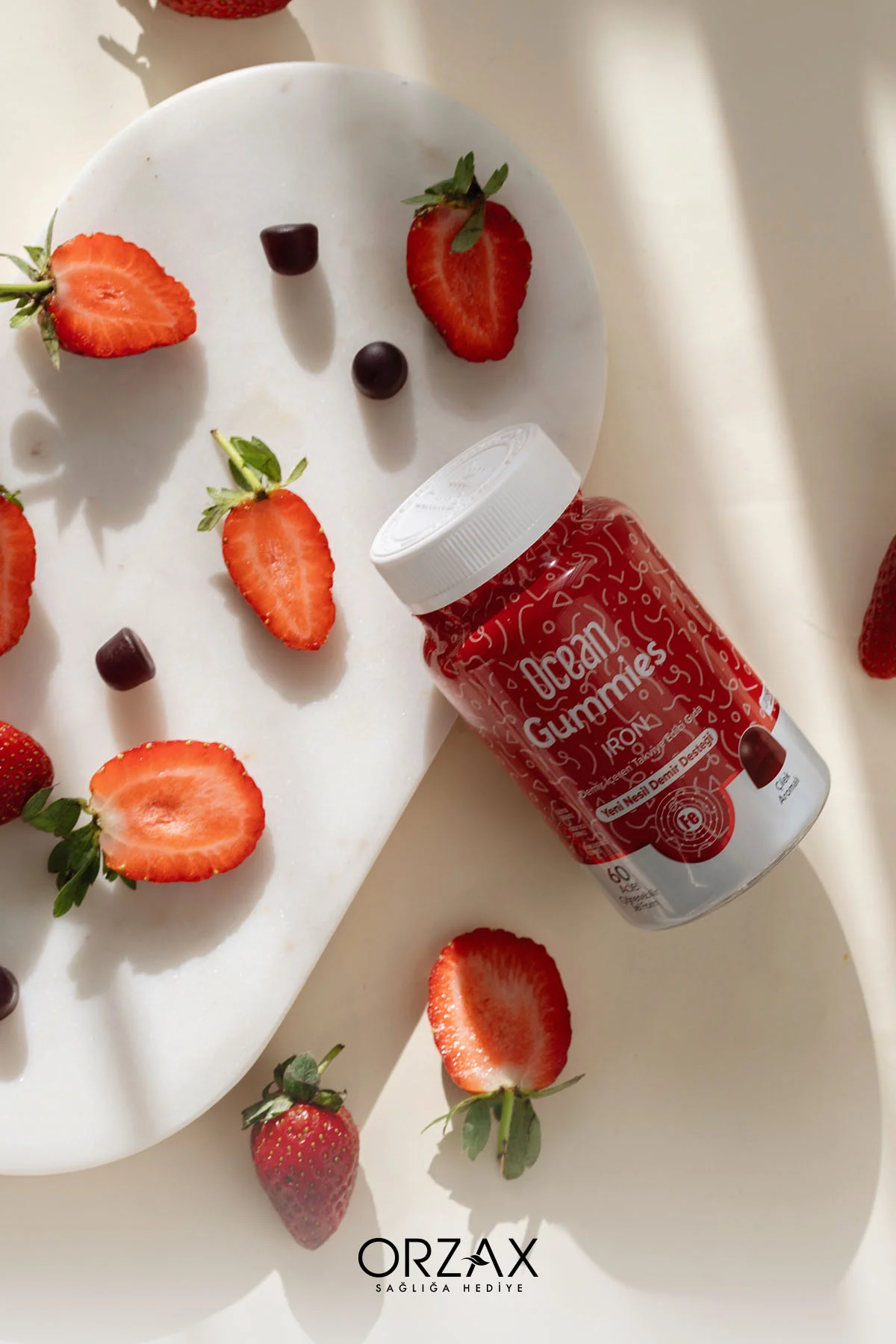 Gummies Iron Demir İçeren Takviye Edici Gıda 60 Çiğnenebilir Jel Form