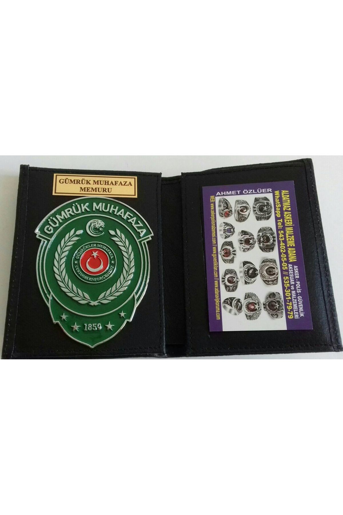 GÜMRÜK MUHAFAZA ROZETLİ CÜZDANI AL - SADECE KURUM ADRESINE GONDER