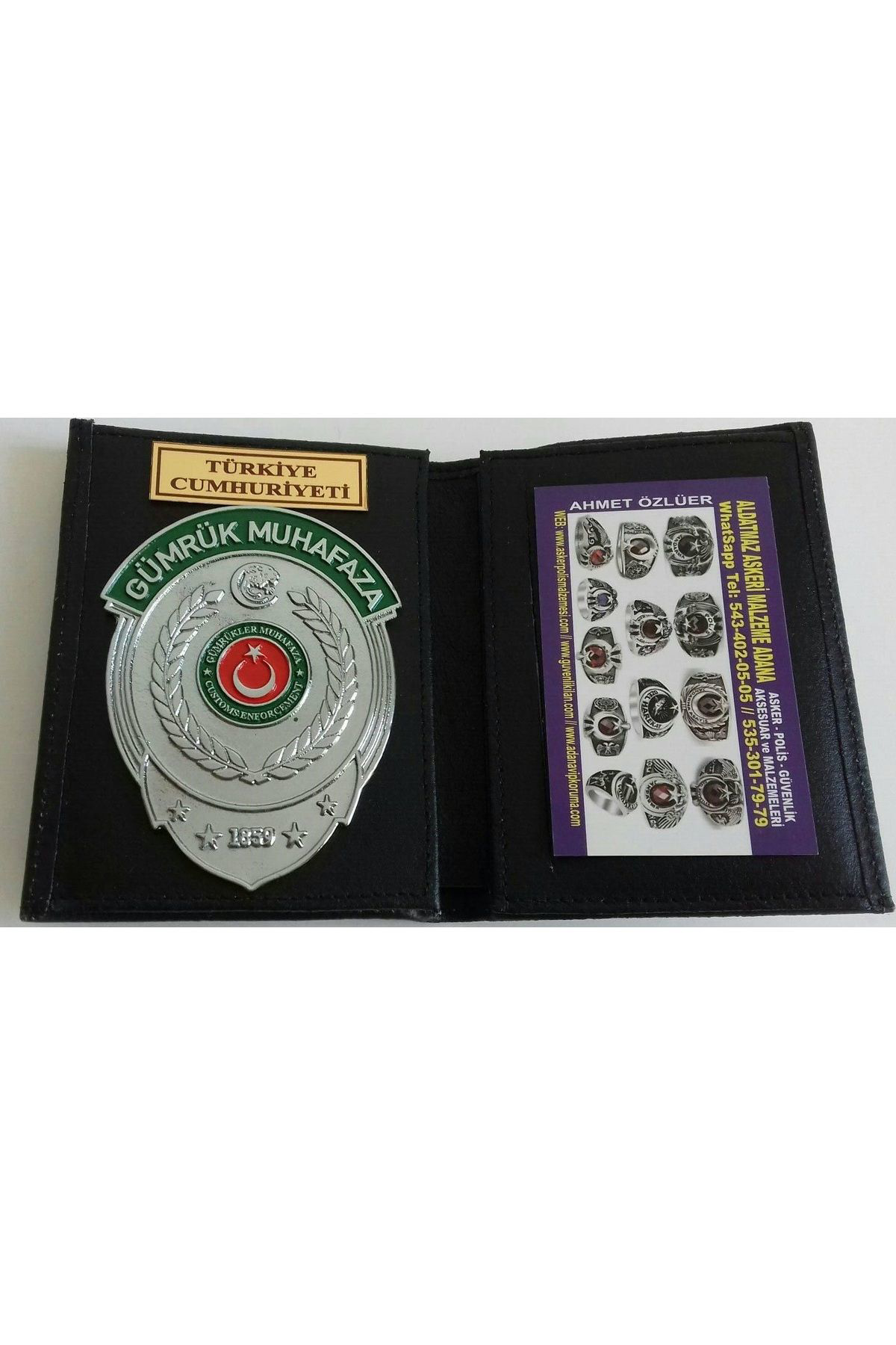 GÜMRÜK MUHAFAZA ROZETLİ CÜZDANI AL - SADECE KURUM ADRESINE GONDER