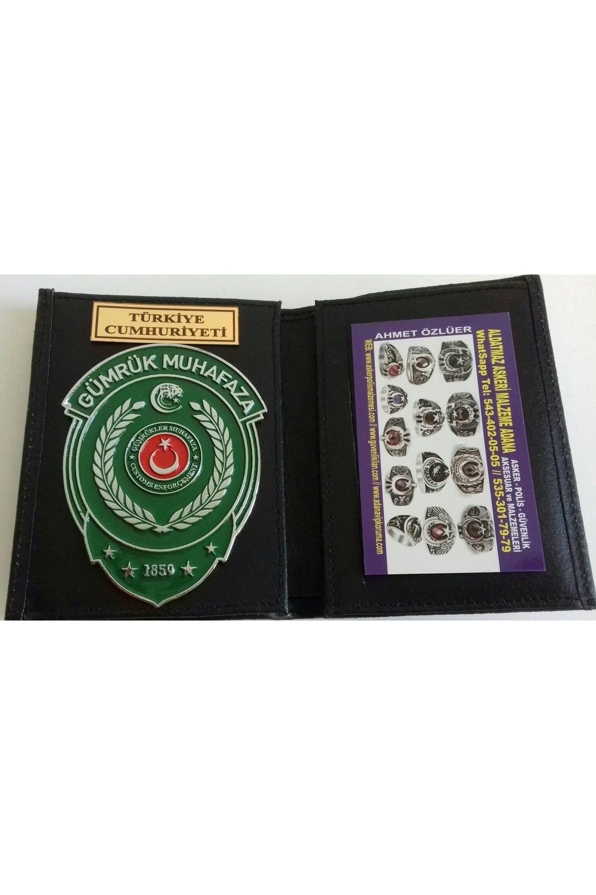 GÜMRÜK MUHAFAZA ROZETLİ CÜZDANI AL - SADECE KURUM ADRESINE GONDER