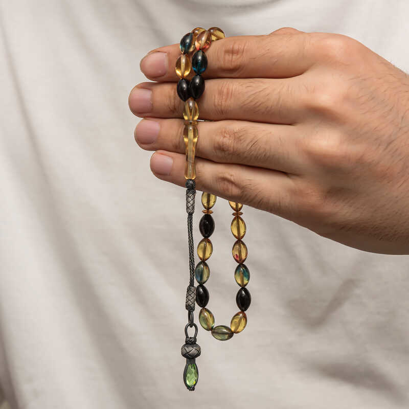 Stillove Gümüş 1000 Ayar Kazaz Püsküllü Sıkma Kehribar Tesbih T8929 Sl8268 Stillove Gümüş 1000 Ayar Kazaz Püsküllü Sıkma Kehribar Tesbih T8929 Sl8268